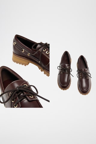 Chaussures bateau - Camel