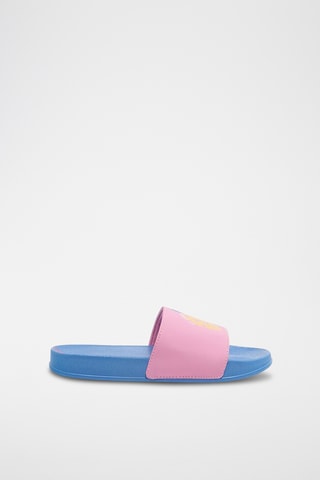 Claquettes - Bleu clair et rose