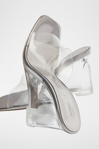 Mules compensées - Transparent
