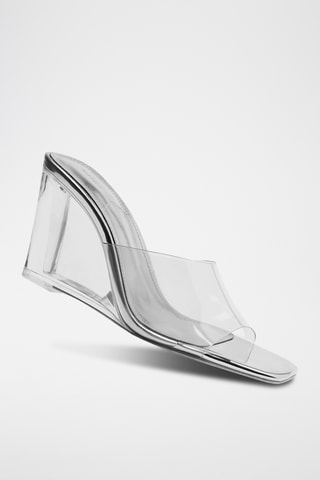 Mules compensées - Transparent
