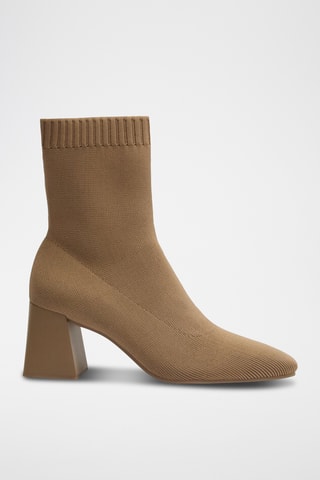 Bottines-chaussettes - Marron