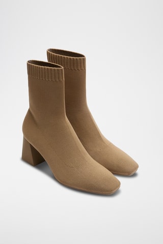 Bottines-chaussettes - Marron