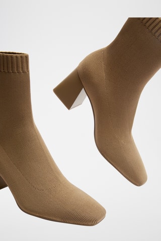 Bottines-chaussettes - Marron