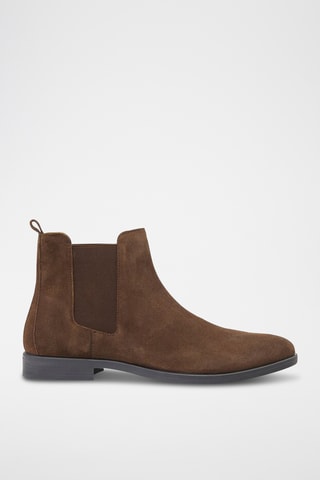 Bottines Chelsea en nubuck - Marron