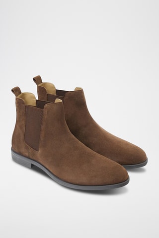 Bottines Chelsea en nubuck - Marron