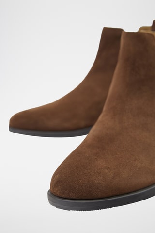 Bottines Chelsea en nubuck - Marron