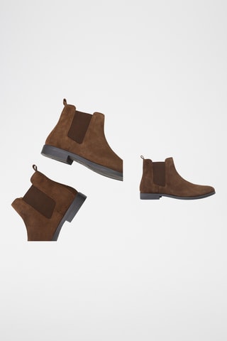 Bottines Chelsea en nubuck - Marron