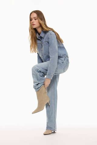 Bottines en nubuck - Beige