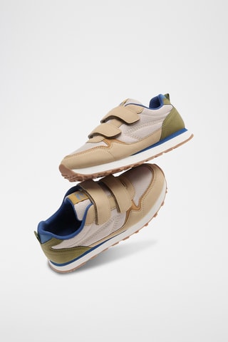 Baskets - Beige et kaki