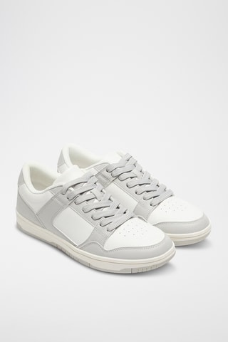 Baskets - Gris foncé et blanc