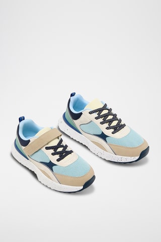 Baskets - Beige et bleu marine