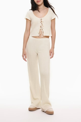 Pantalon flare - Blanc