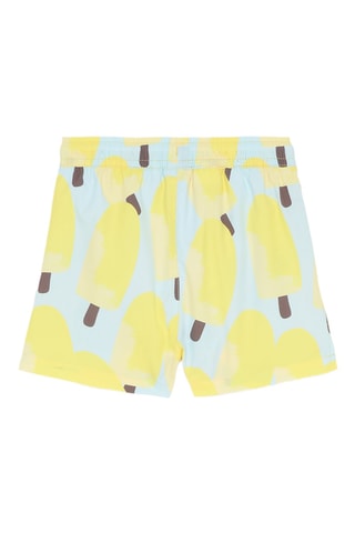 Short de bain - Jaune et ciel