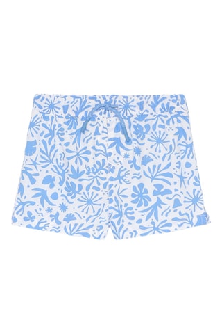 Short de bain - Blanc et ciel