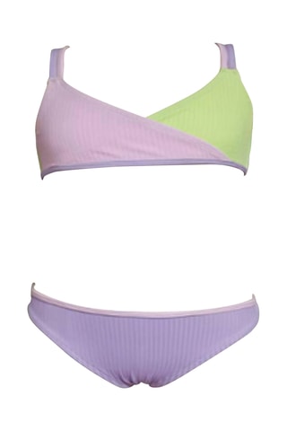 Maillot 2 pièces - Mauve et vert clair