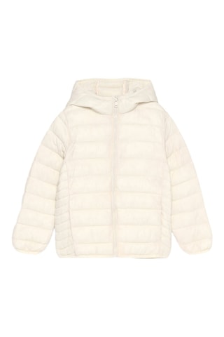 Doudoune à capuche - Ecru