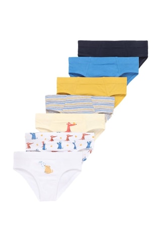 7 slips - Ciel, noir et jaune