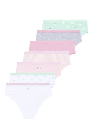 7 culottes - Rose et vert clair