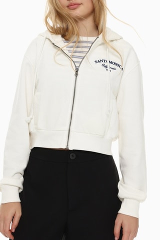 Sweat à capuche - Blanc