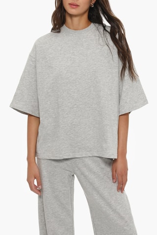 T-shirt - Gris clair chiné