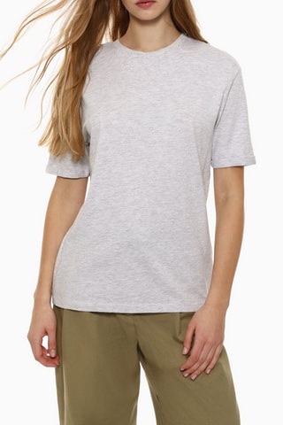 T-shirt oversize - Gris chiné