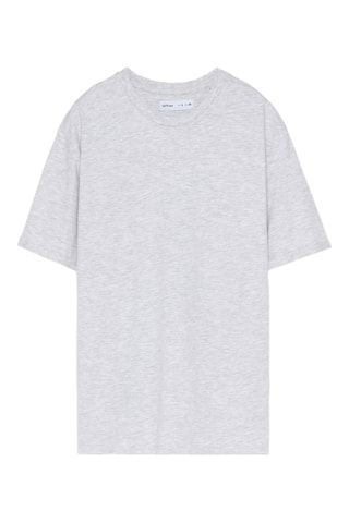 T-shirt oversize - Gris chiné