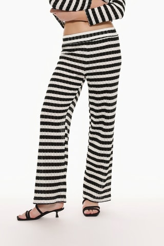 Pantalon large - Noir et blanc