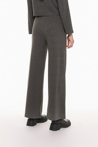 Pantalon taille haute - Gris foncé