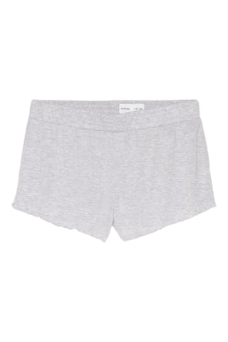 Short de pyjama - Gris clair chiné