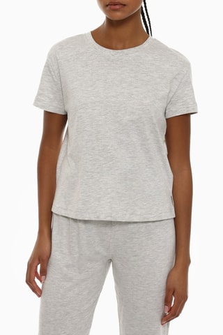 T-shirt et pantalon - Gris clair chiné