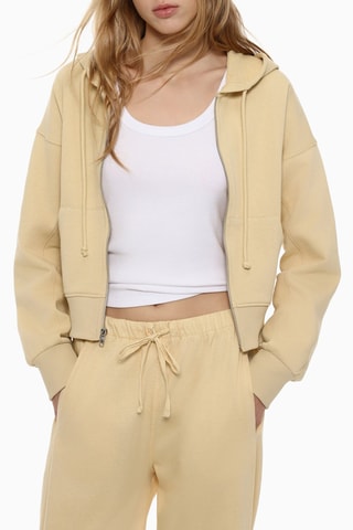 Sweat à capuche - Jaune