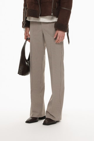 Pantalon flare - Marron clair