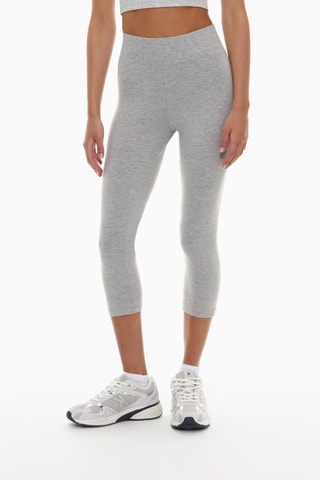 Legging taille haute - Gris chiné