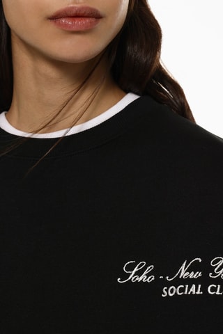 Sweat trompe-l’œil - Noir