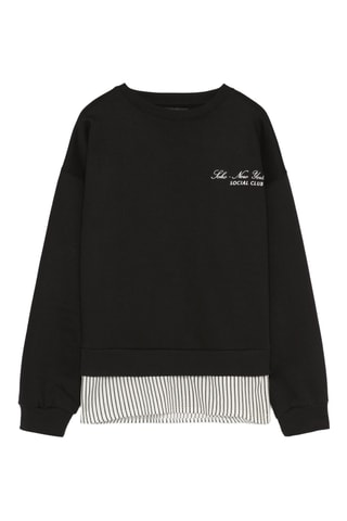 Sweat trompe-l’œil - Noir