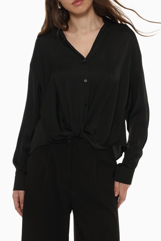 Chemisier noué - Noir