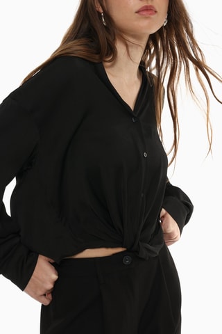 Chemisier noué - Noir