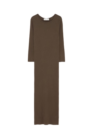 Robe fourreau - Marron