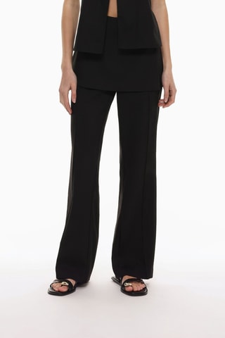 Pantalon trompe-l’œil - Noir