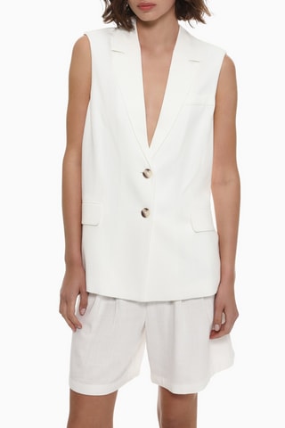 Veste sans manches - Blanc