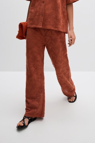 Pantalon - Rouge brique