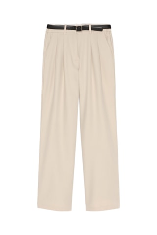 Pantalon wide legs - Beige clair