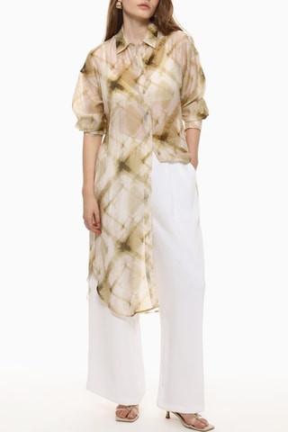 Robe chemise - Beige