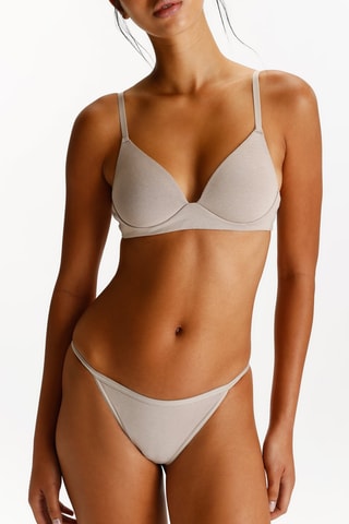 2 soutiens-gorges - Gris clair et rose clair