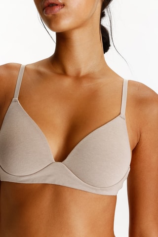 2 soutiens-gorges - Gris clair et rose clair