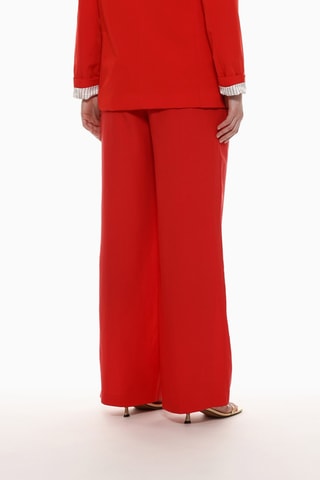 Pantalon wide legs - Rouge
