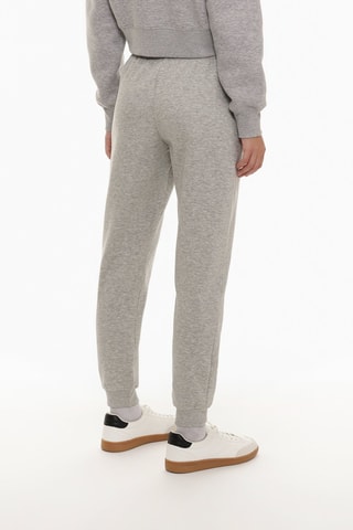 Jogging taille haute - Gris clair chiné