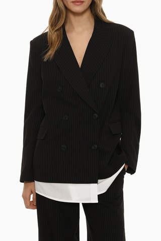 Veste trompe-l’œil - Noir