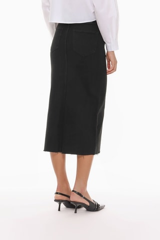 Jupe midi - Noir