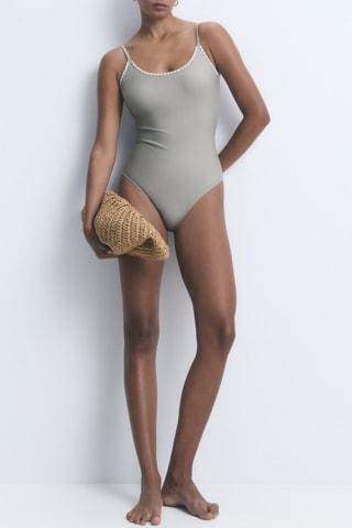 Maillot 1 pièce - Gris